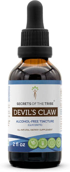 Secrets of the Tribe Tintura de Garra del Diablo Sin Alcohol - Extracto Líquido de Raíz Seca, 118 ml
