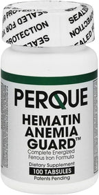 Perque Hematin Anemia Guard, 100 comprimidos