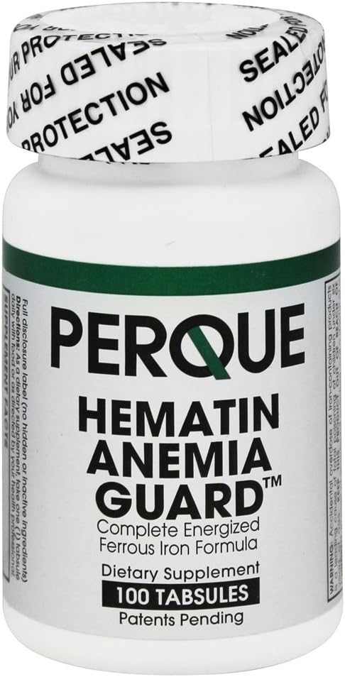 Perque Hematin Anemia Guard, 100 Comprimidos