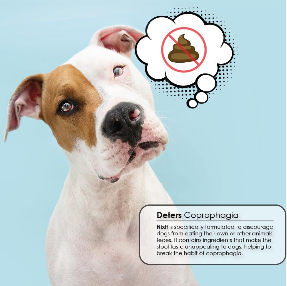 Nixit Gránulos Anticoprofagia para Perros, Sabor a Hígado de Pollo y Pescado Natural, 298 g