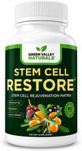 Stem Cell Restore | Complejo Antioxidante Celular con CyanthOx™ 30, Espino Amarillo, Semilla de Uva y Resveratrol | 60 Cápsulas Vegetarianas
