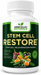 Stem Cell Restore | Complejo Antioxidante Celular con CyanthOx™ 30, Espino Amarillo, Semilla de Uva y Resveratrol | 60 Cápsulas Vegetarianas