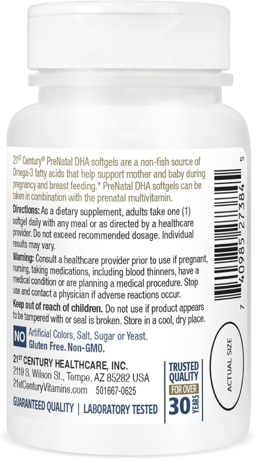 21st Century PreNatal DHA Softgels - 30 ct, Pack of 3