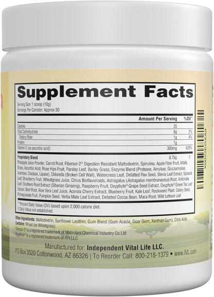 IVL - All Day Energy Greens - Mezcla en – Espirulina : una microalga conocida por su alto contenido en proteínas, – Image 3