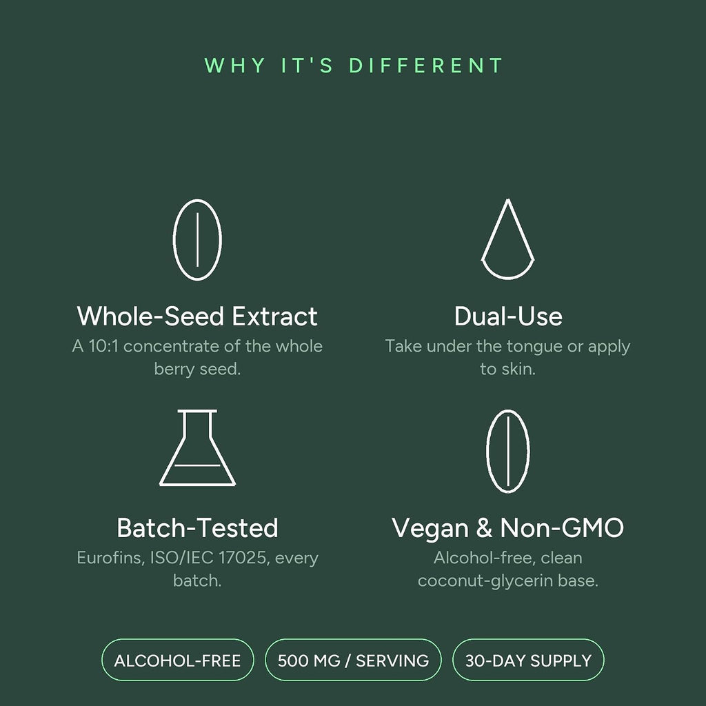 Tintura de Extracto de Baya Blushwood - 3 Botellas (150ml, 500mg por dosis) - Sin Alcohol, Vegano