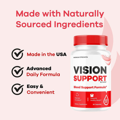 (5 Pack) Vision Support - Suplemento para la Visión, 300 Cápsulas (5 Meses)