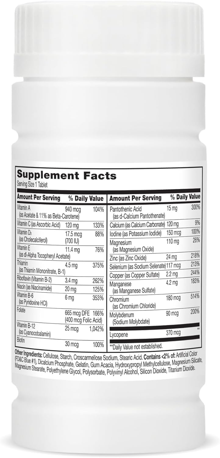 21st Century Men's 50+ One Daily Multivitamin Multimineral Supplement Tablets - 100 ct, Pack of 3
