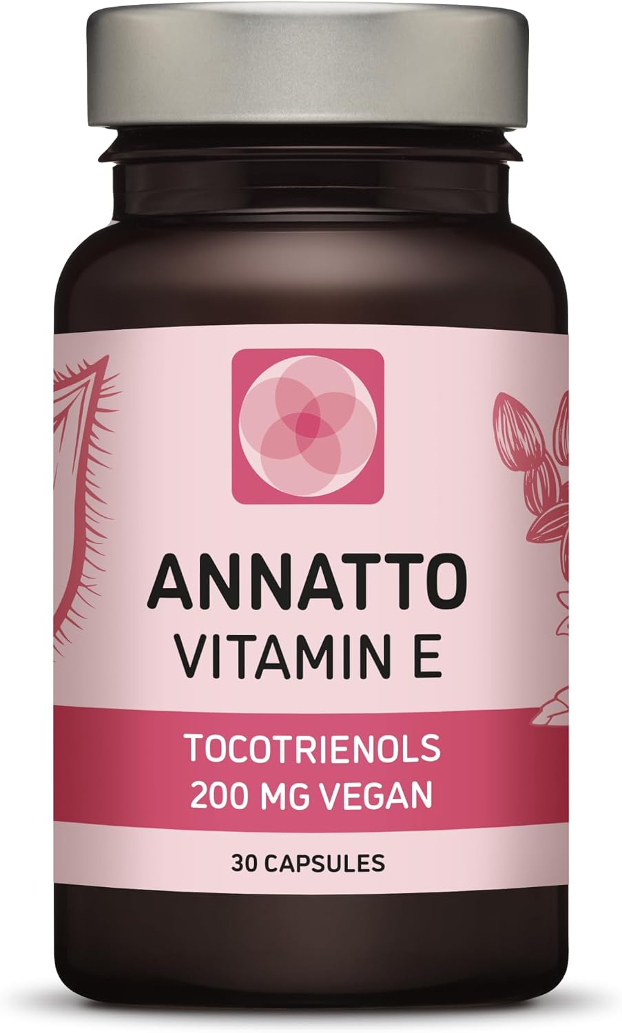Procapsin Annatto Tocotrienoles Vitamina E Vegana, Sin Tocoferoles, 200 mg, 60 Cápsulas