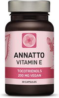 Procapsin Annatto Tocotrienols Suplemento de Vitamina E Vegano - 200 mg - Sin Tocoferoles - 30 Cápsulas