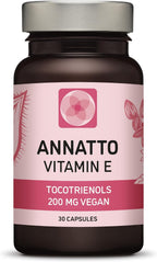 Annatto Tocotrienols - Suplemento Vegano de Vitamina E, 200mg, 180 Cápsulas