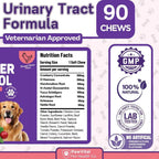 PawVital Suplemento Urinario para Perros con Cranberry y D-Mannose (90 Chews)