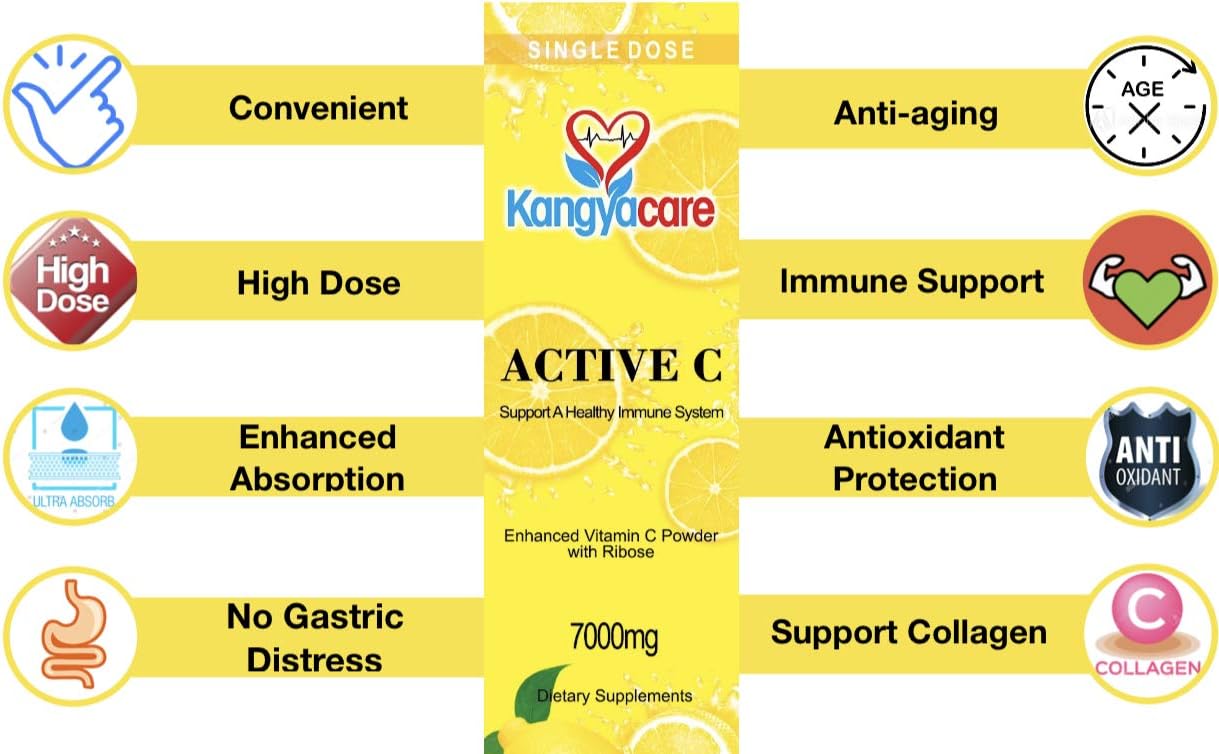 Active C - 30 Sobres Individuales - 4500 mg de Vitamina C en Polvo