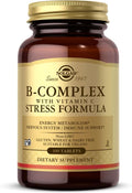 Solgar Complejo B con Vitamina C - 100 Comprimidos - Vegano, Sin Gluten