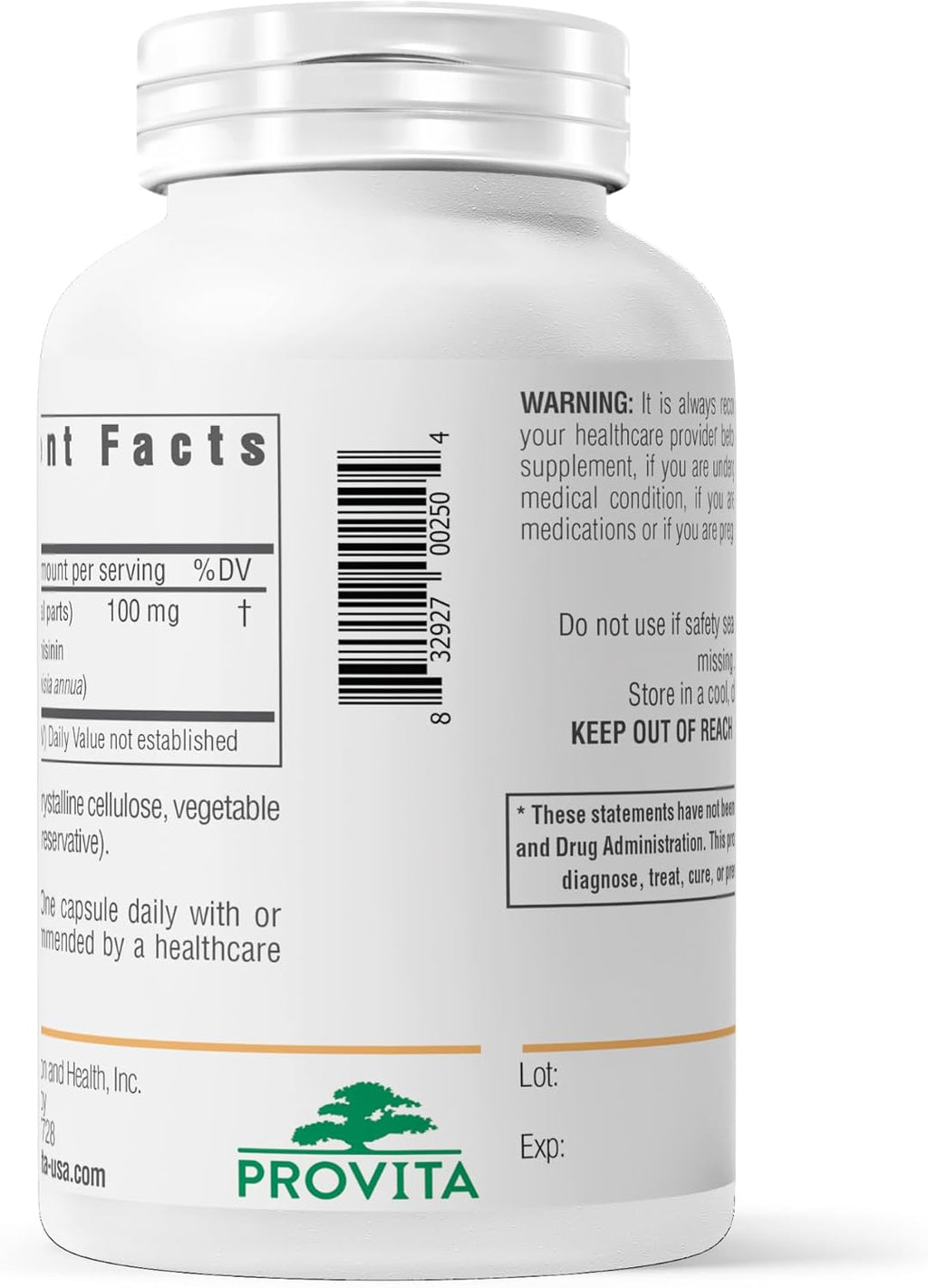PROVITA Artemisinin Pro | Cápsulas de Extracto de Artemisia annua 50:1 | Apoyo al Bienestar General