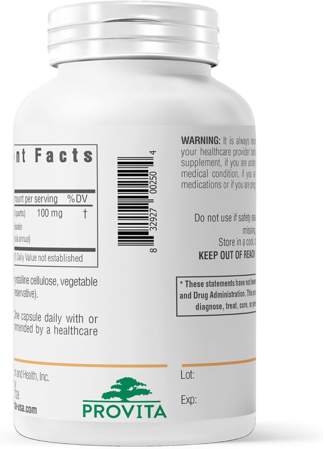 PROVITA Artemisinin Pro | Cápsulas de Extracto de Artemisia annua 50:1 | Apoyo al Bienestar General