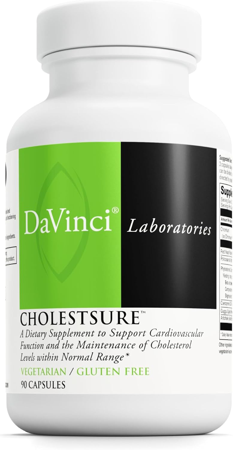 DAVINCI Labs CholestSure - Suplemento para la Salud Cardiovascular - 90 Cápsulas Vegetales