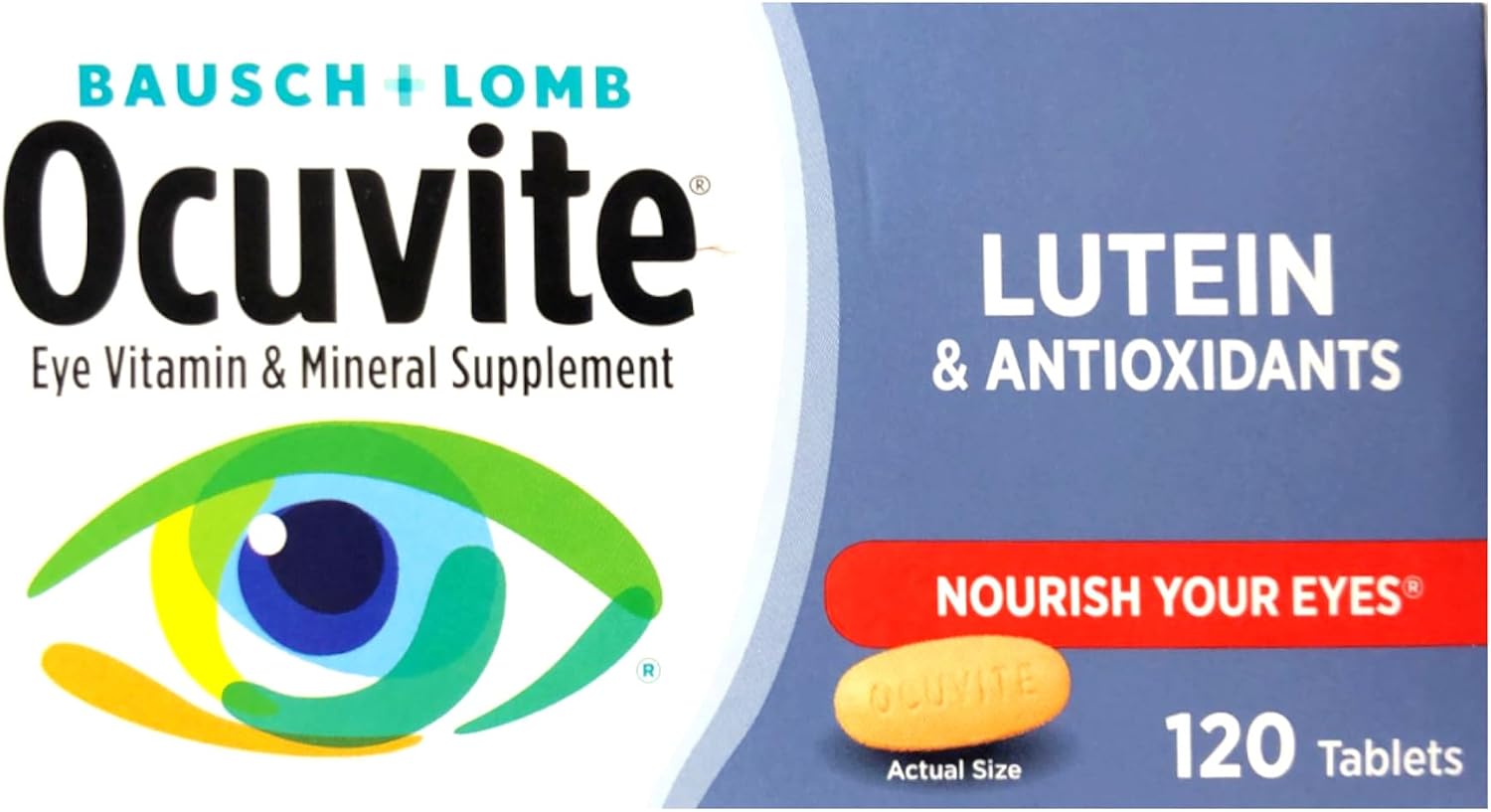 Bausch & Lomb Ocuvite con Luteína - 120 Comprimidos