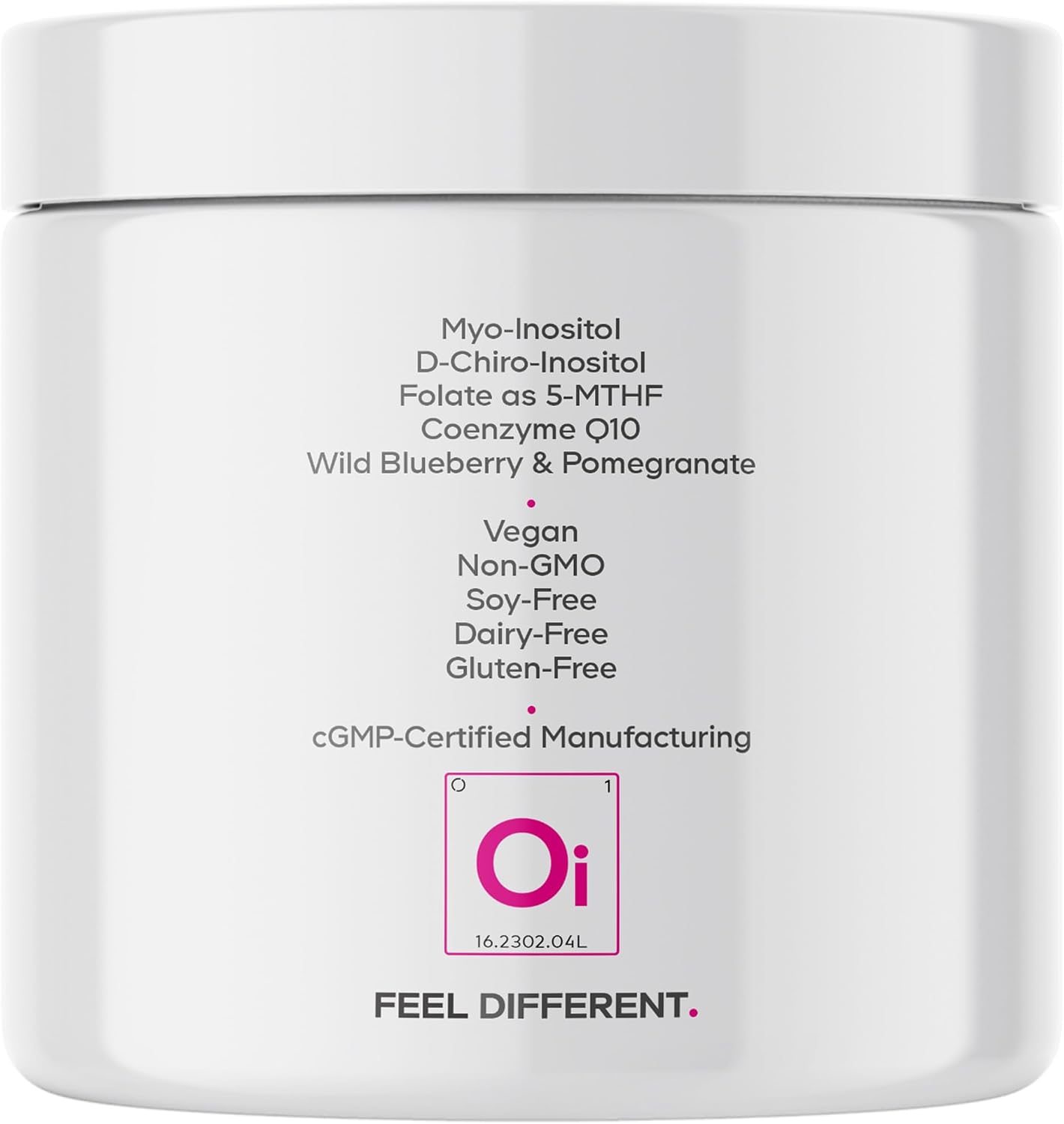 Codeage Liposomal Ovarian Inositol Powder - Myo-Inositol & D-Chiro-Inositol 40:1, Folato 5-MTHF, CoQ10, Granada y Arándano - 60 Servicios - Sabor a Bayas