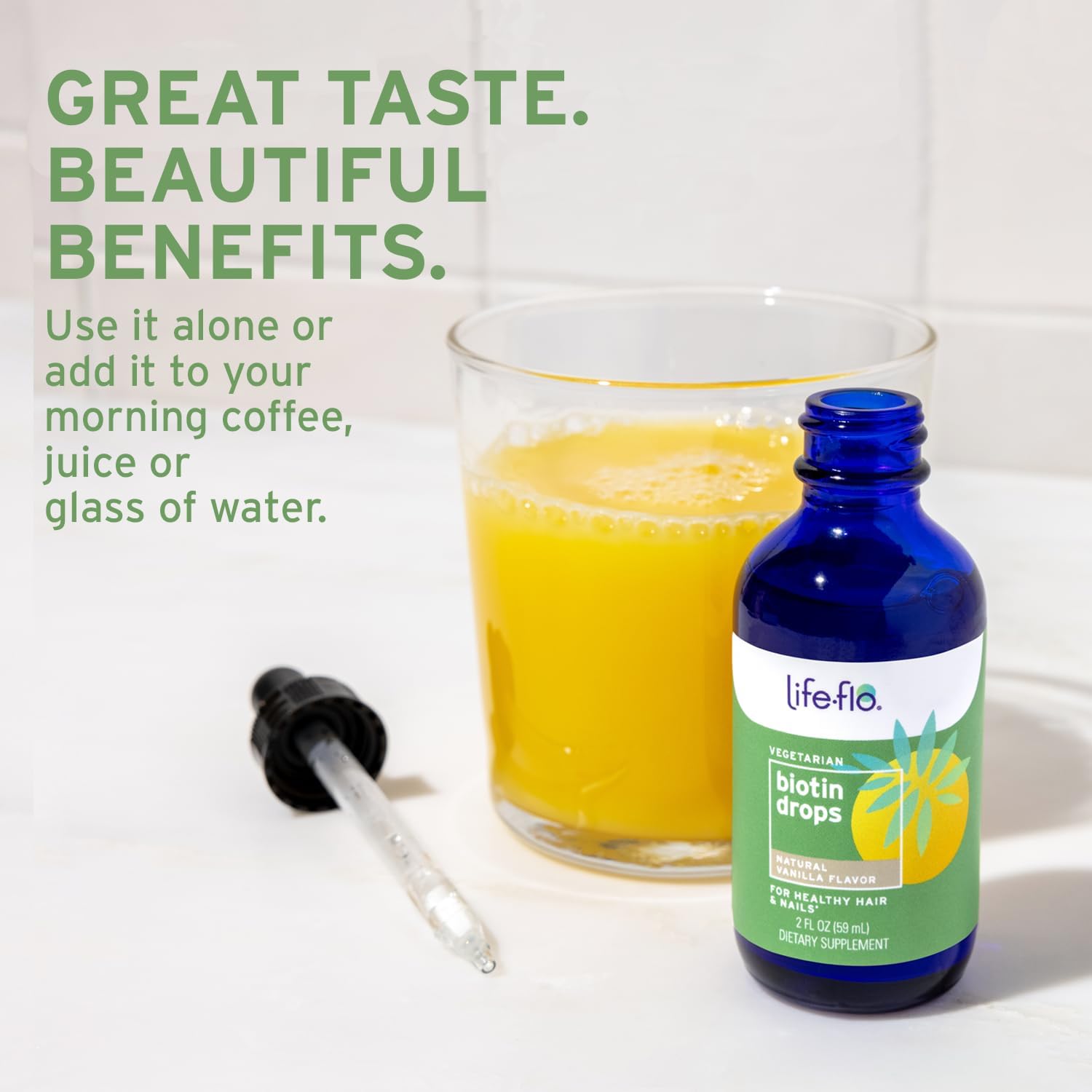 Life-Flo Biotina 10000mcg Gotas con Vitamina D3