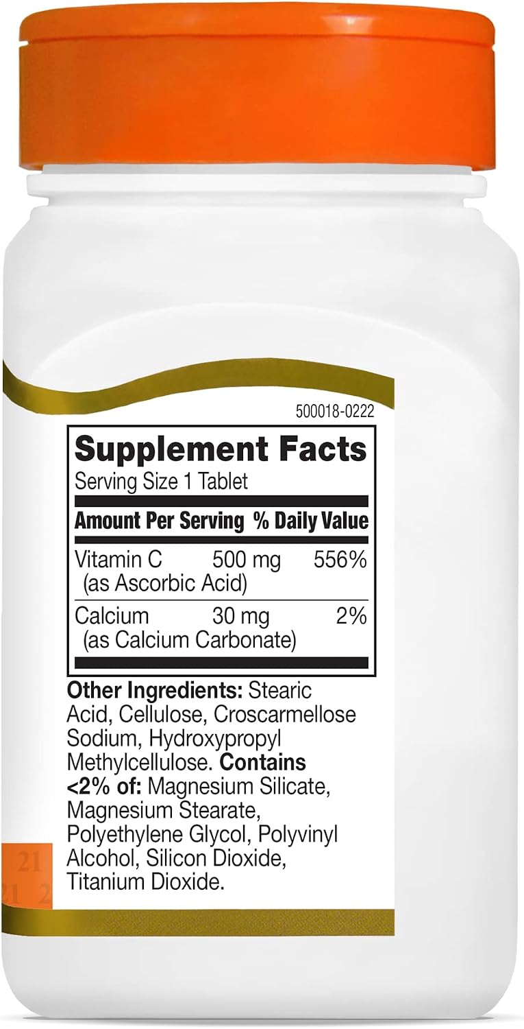 Vitamina C 500 mg con Calcio - 110 Comprimidos (Paquete de 3)