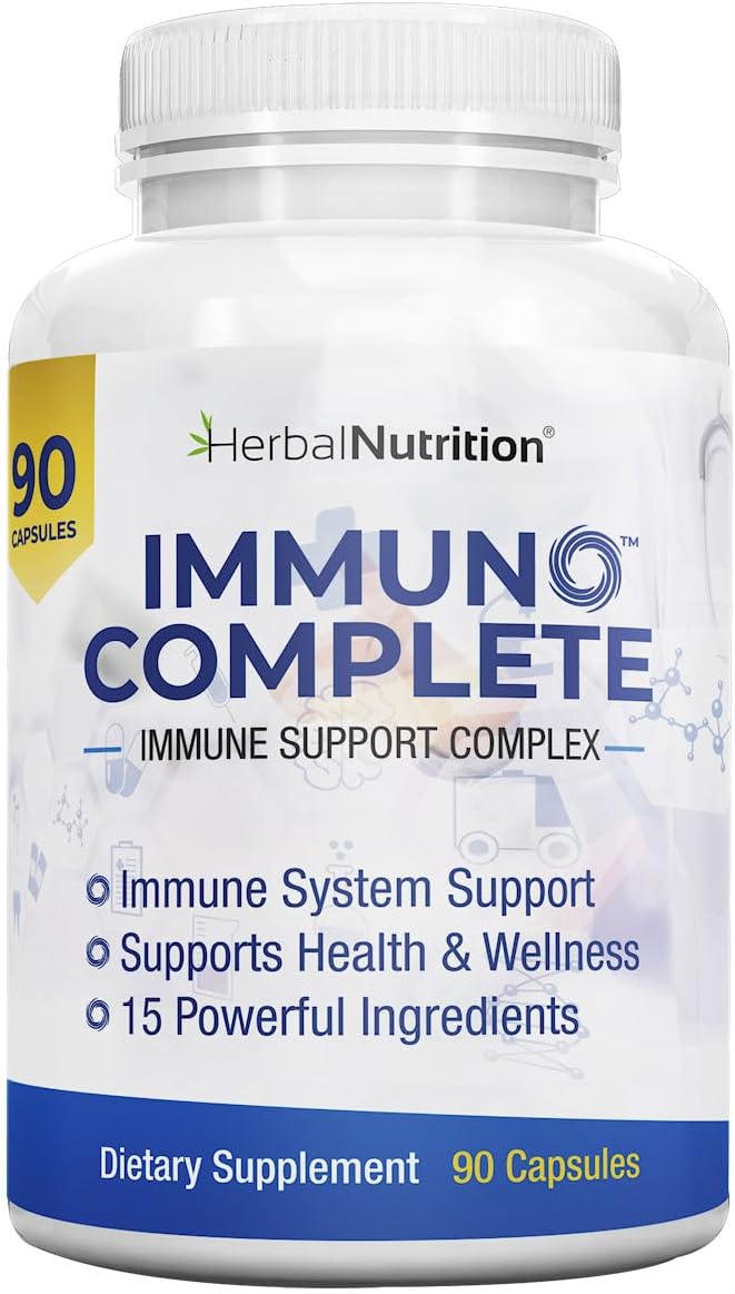 Suplemento de Apoyo Inmunológico con Vitamina C, D, Zinc y Más, 270 Cápsulas
