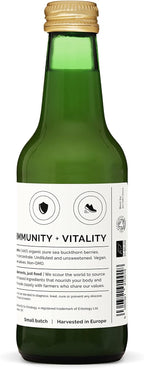 Zumo de Espino Amarillo Orgánico 100% Puro - 250ml (Pack de 6) - Erbology