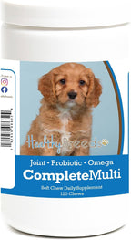 Healthy Breeds Cavapoo Multivitamínico Todo en Uno Snack Blando (120 unidades)