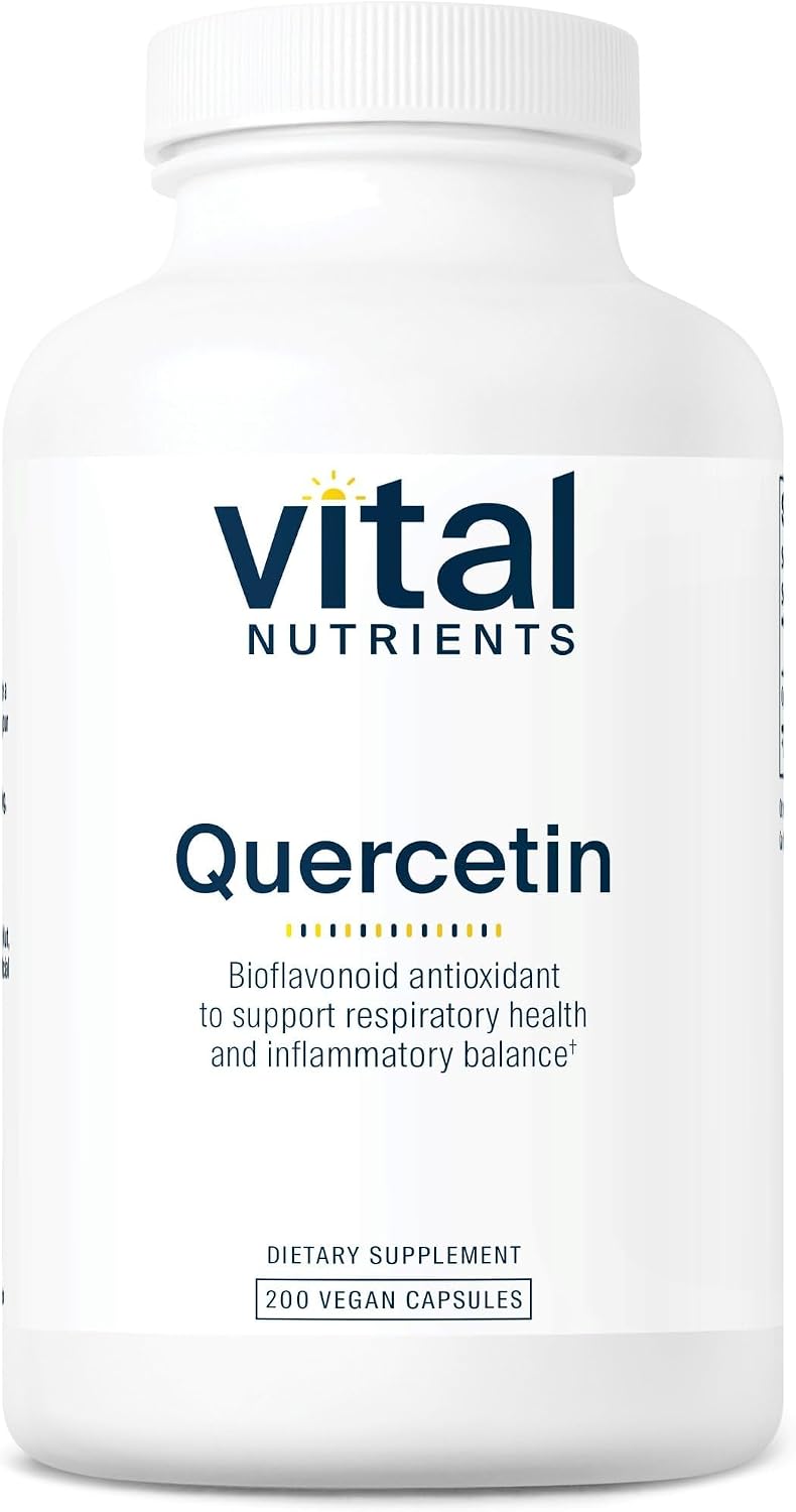 Vital Nutrients Quercetin - Vegan Supplement with Bioflavonoids for Sinus, Respiratory, Heart, and Immune Support - Gluten-Free, Dairy-Free, Soy-Free - 500mg - 100 Capsules
