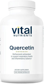 Vital Nutrients Quercetin - Vegan Supplement with Bioflavonoids for Sinus, Respiratory, Heart, and Immune Support - Gluten-Free, Dairy-Free, Soy-Free - 500mg - 100 Capsules