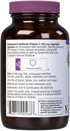 Bluebonnet Buffered Vitamin C 500 mg, 90 Vegetable Capsules