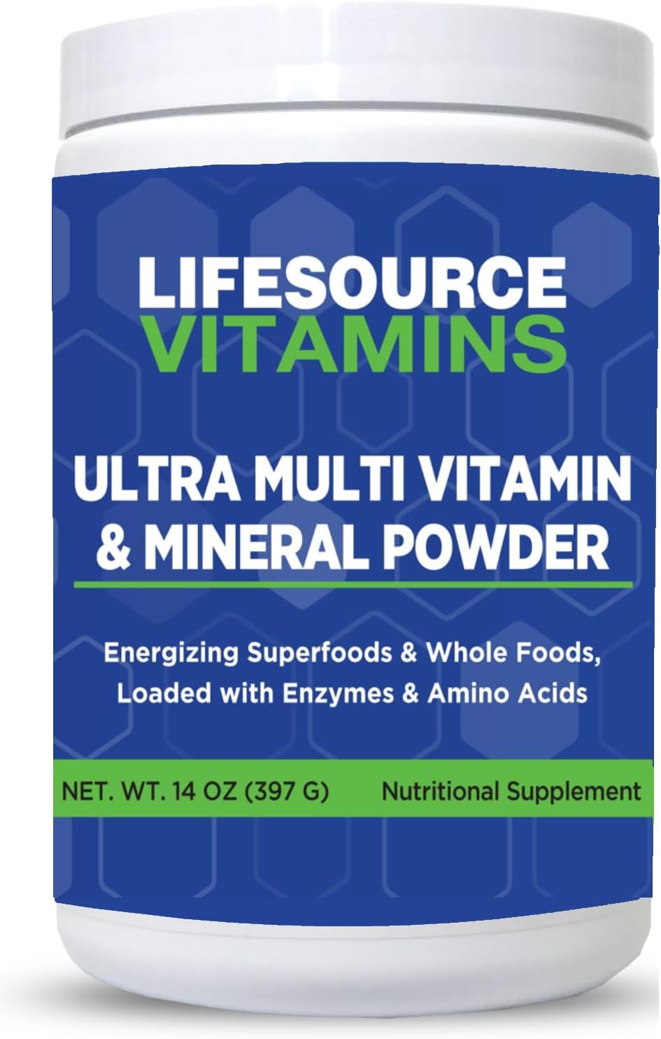 LifeSource Vitamins Ultra Multi Vitamin & Mineral Powder - Whole Food Base - 30 Day Supply