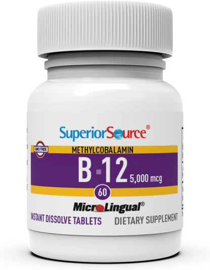 Superior Source No Shot Metilcobalamina B12 – Funcionamiento normal del sistema nervioso: Ayuda a mantener la – Image 4