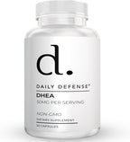 Daily Defense DHEA 50mg para Hombres y Mujeres – 50 Cápsulas