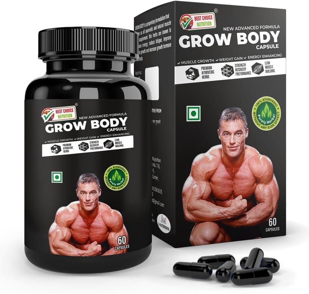 Generic Grow Body (60 Cápsulas) - Nueva Fórmula Avanzada 100% Herbal