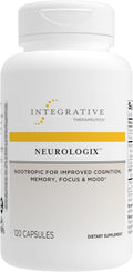 Integrative Therapeutics Neurologix - con Azafrán y CDP-Colina - Suplemento Nootrópico para la Salud Cerebral* - Enfoque* - Apoyo a la Memoria* - Vegano, Sin Gluten y Sin Lácteos - 120 Cápsulas (60 Porciones)