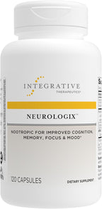 Integrative Therapeutics Neurologix - con Azafrán y CDP-Colina - Suplemento Nootrópico para la Salud Cerebral* - Enfoque* - Apoyo a la Memoria* - Vegano, Sin Gluten y Sin Lácteos - 120 Cápsulas (60 Porciones)