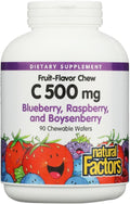 Natural Factors Vitamina C Masticable para Niños 500 mg - 90 Comprimidos