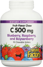 Natural Factors Vitamina C Masticable para Niños 500 mg - 90 Comprimidos