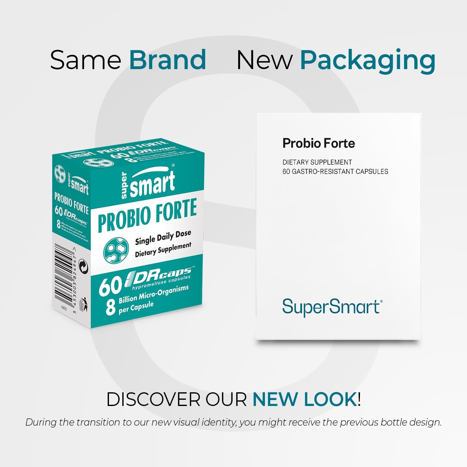 Supersmart Probio Forte 8 Billion CFU - Advanced Daily Probiotic - 60 Delayed Release Capsules