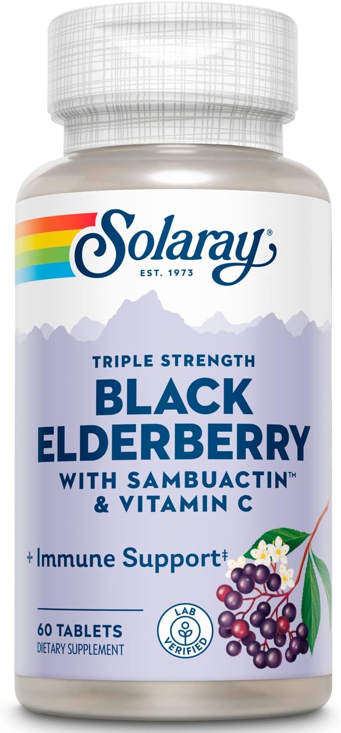 Solaray Triple Strength Sambuactin 1200 mg, 60 Cápsulas