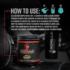 Gorilla Mode Nitric – Pre-Entreno Sin Estimulantes (784g, Tiger's Blood)