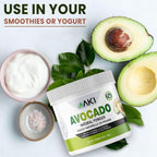 AKI Avocado Superfood Powder (170g) - Rico en Nutrientes, Vitaminas, Omega 3 y Antioxidantes - Vegano y No-GMO