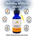 Herb-Science Vitamina C Líquida – Ácido Ascórbico Prensado en Frío, Gotas Sublinguales, Vegano, Sin Alcohol