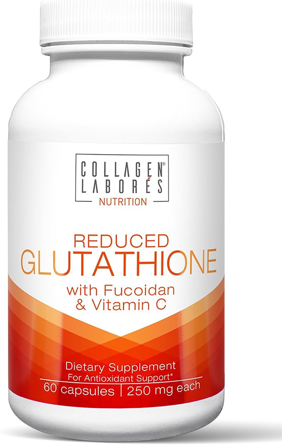 Complejo Avanzado de Glutatión 500mg con Fucoidan y Vitamina C, 60 Cápsulas