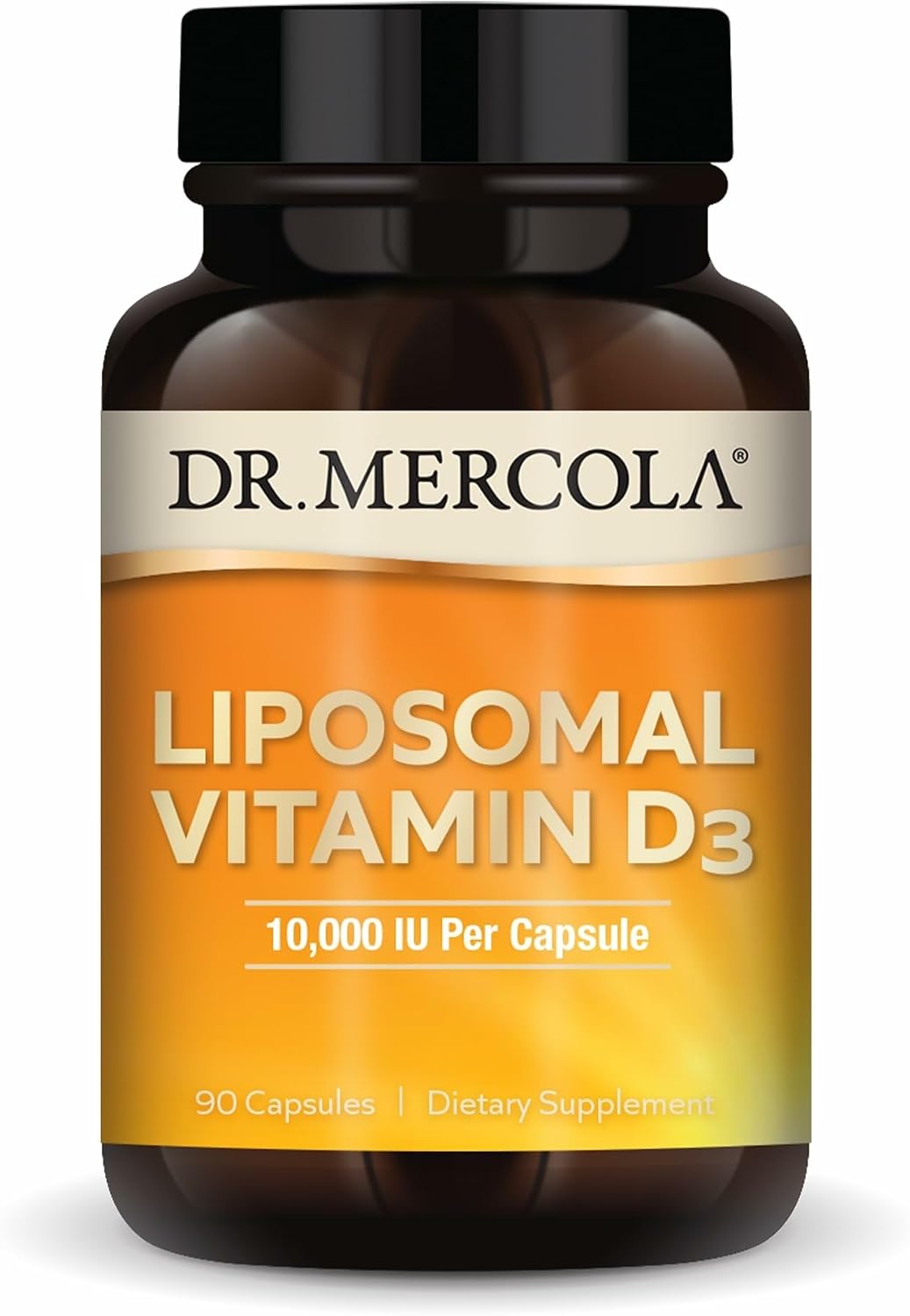 Dr. Mercola Vitamina D3 Liposomal - Apoya la salud cardíaca, ósea e inmunológica - 5000 UI por porción - Sin OGM, sin soja y sin gluten - 30 cápsulas (30 porciones)