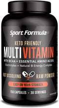 Sport Formula Multivitamínico Diario Keto con BCAA y Aminoácidos en Polvo
