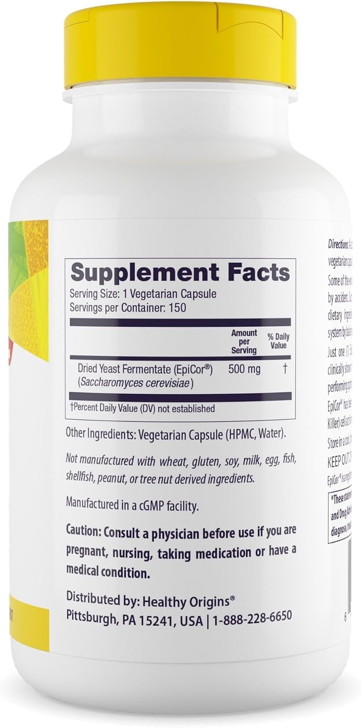 Healthy Origins EpiCor 500 mg, 150 Cápsulas Vegetales
