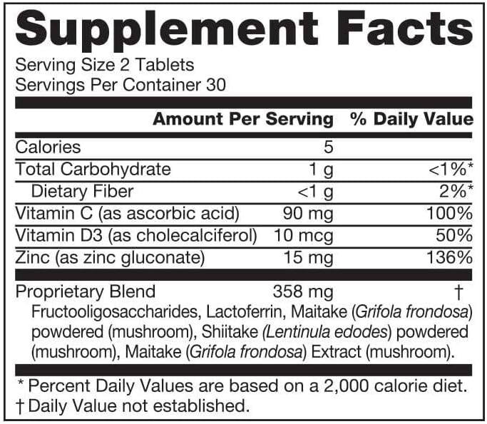 Forever ImmuBlend – Suplemento de apoyo inmunológico con botánicos, vitaminas D y C, setas maitake y shiitake – 60 comprimidos