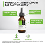 DAVINCI Labs Liquid D3 10.000 UI - Suplemento de Vitamina D3 Líquido - Apoyo Óseo e Inmunitario - Sin Gluten - 30 ml