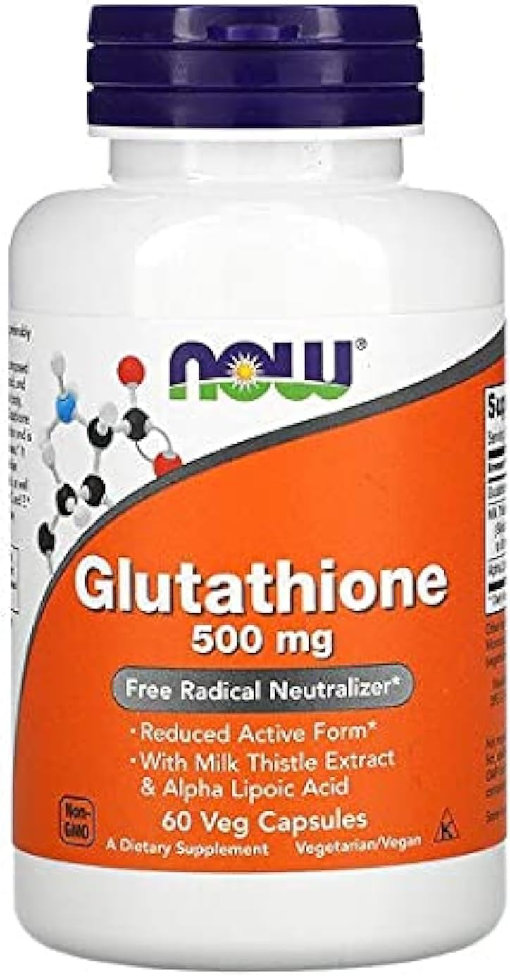 NOW Foods - Cellular Antioxidant Glutathione 500 mg - 60 Veg Capsules